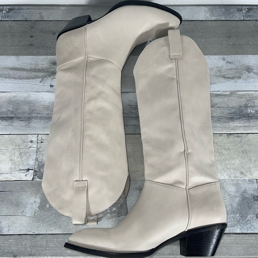 Jeffrey Campbell Women’s Blade 2 Western Boot - Ivory - Sz - 10 - Picture 9 of 15